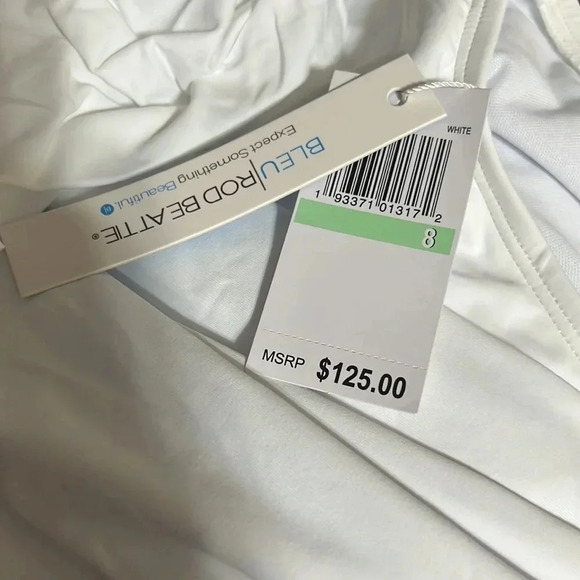 Bleu Rod Beattie White Ruched One Piece Swimsuit - Picture 15 of 15